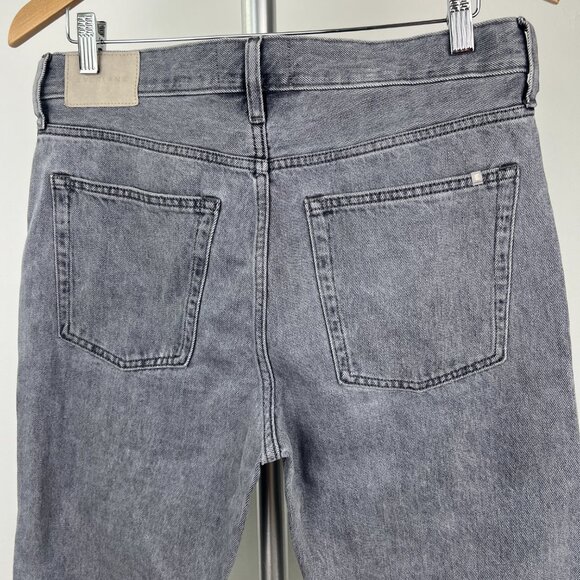Sz 28- Everlane The Relaxed Straight High Rise Cotton Denim Jean Grey Wash - Picture 10 of 15